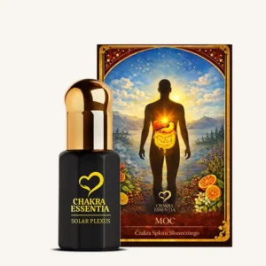 naturalny olejek eteryczny, czakra splotu słonecznego, karta splotu słonecznego, aromaterapia czakr, Olejek eter, karta do czakr, moc