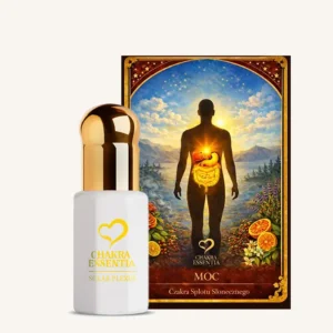 naturalny olejek eteryczny, czakra splotu słonecznego, karta splotu słonecznego, aromaterapia czakr