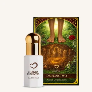 karta i olejek naturalny czakra gwiazdy ziemi, earth star