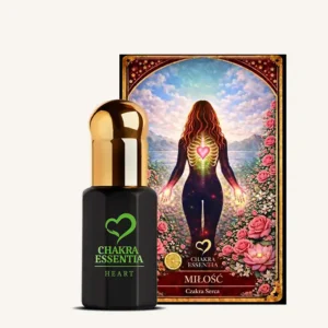 Naturalny olejek do czakry serca z delikatnym aromatem roślinnym, Aromaterapeutyczne olejki eteryczne do medytacji i czakr