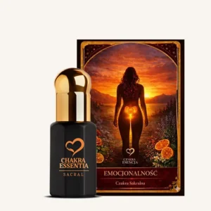 naturalny olejek na czakrę sakralną, olejek na czakry, karta czakry sakralnej, emocje